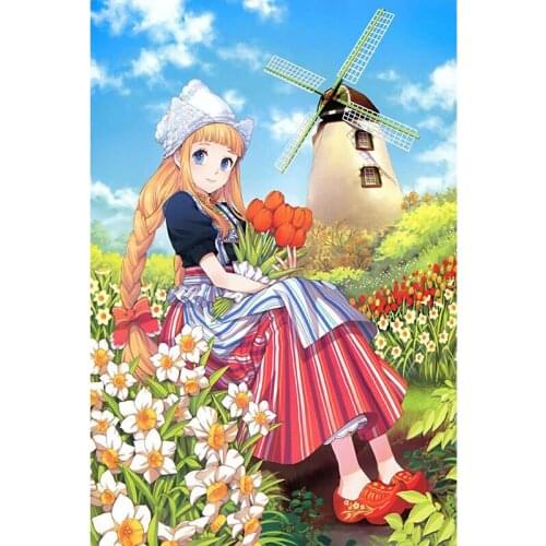 Cartoon Girl Comics Jigsaw Puzzle Birthday Gift Educational Toy 500 Piece Wooden High Quality Imported Gift