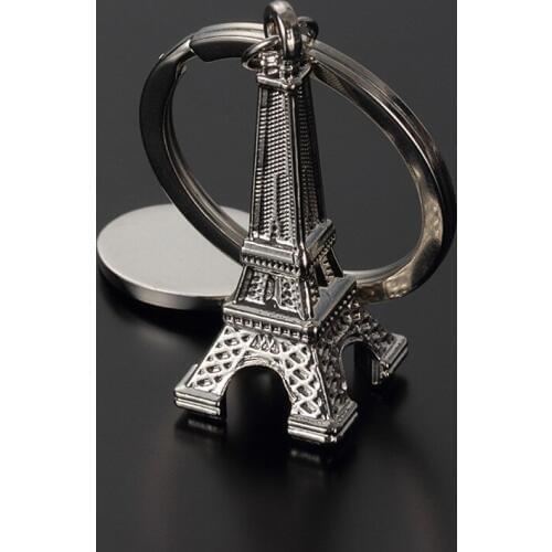 Hot!Paris Eiffel Tower keychain Creative automobile metal key chains,Car Key Rings