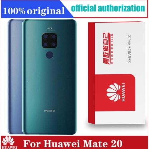 Original Back Housing Replacement for HUAWEI Mate 20 Back Cover Battery Glass with Camera Lens adhesive Sticker