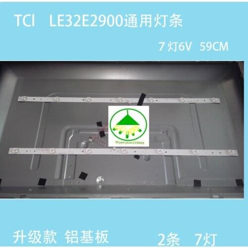 2pcs/lot 100% new LCD TV backlight strip for TCL LE32E2900 CRH-F32W3030020767C-REV1.1 59cm 7LEDs each bead is 6v
