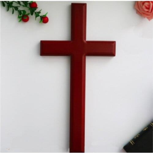 Jesus Christ Cross Charms Solid Wood Christian Cross Home Decoration 31x15 Cm Wall Hanging Wall Hanging Wooden Cross Gift