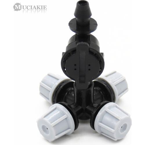 MUCIAKIE Frogger and Cross Misting Sprinkler with 1/4 inch Antidrip Cooling Hanging Sprinkler for Garden Greenhouse Irrigation