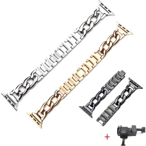 Stainless steel strap for Apple watch band 44mm 40mm iWatch 38mm 42mm smart watchband metal bracelet applewatch serie 5 4 3 SE 6