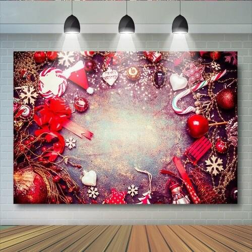 Christmas gift Mobile photography Backdrop Tablecloth Desk Photo background Toys Candy Background for photo studio
