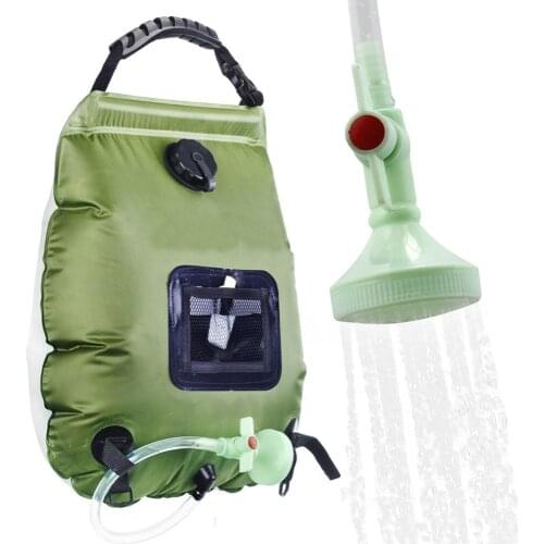 20L Water Bags Outdoor Camping Shower Bag Solar Heating Folding Hiking Climbing Bath Equipment Portable