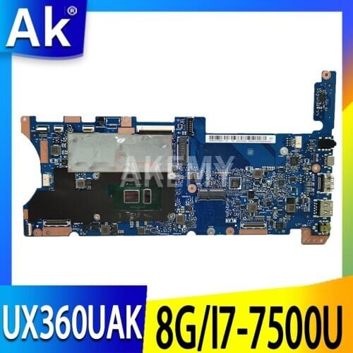 UX360 for ASUS UX360U UX360UA UX360UAK laptop motherboard mainboard 100% test OK I7-7500U cpu 8G/RAM