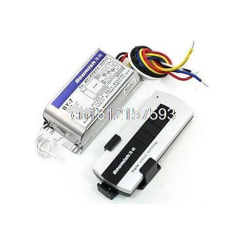 1000Wx3 Power 3 Way Light Digital Subsection Switch w Remote Control