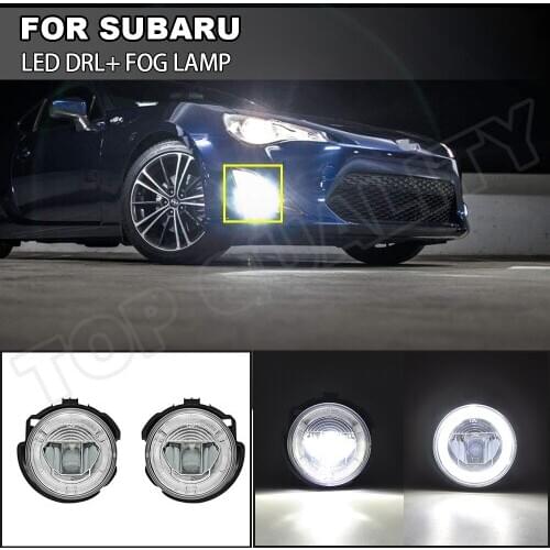 2X LED Foglight For Subaru forester 2009 2010 2011 2012 2013 or Impreza WRX 2008-2010 LED Front DRL Daytime Running Light