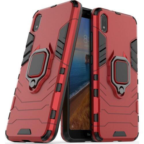 For Xiaomi Redmi 7A Redmi 8A 3D Ring Armor Case for Xiaomi Redmi 8 Redmi 7 16GB 32GB Car Holder Phone Back Cover Case Coque Etui