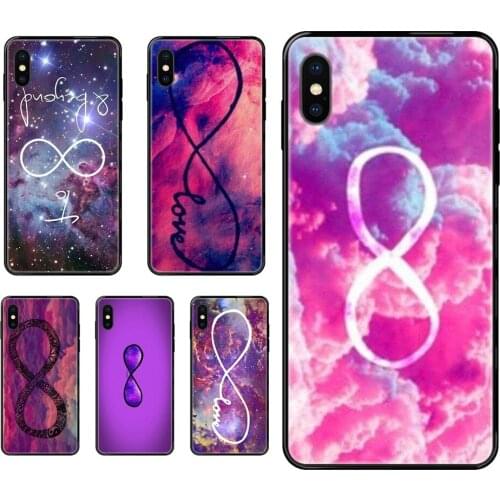 Infinity Purple Sky For Junior Black Soft TPU Phone Cover Case For Galaxy A10S A20 A20S A20E A21S A30 A30S A40 A50 A70 A71 A70E