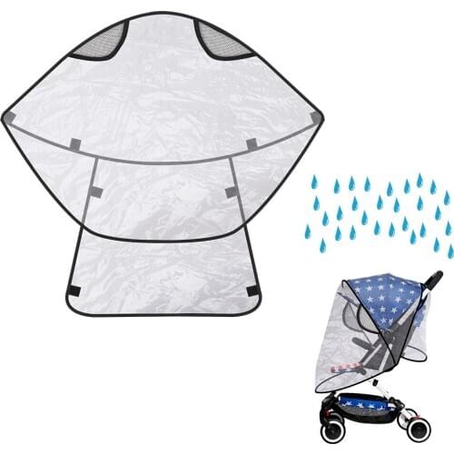 Baby Stroller Raincover Wind Dust Shield Baby Stroller Pushchair Pram Rain Cover Universal Transparent Waterproof Rain Cover