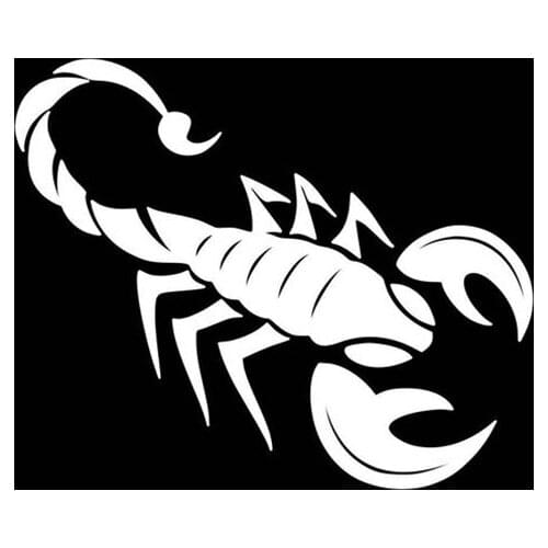 Black/Sliver Scorpion Vinyl Car Body Stickers Car Window Glass Body Decoration Decal Front Windshield S1202