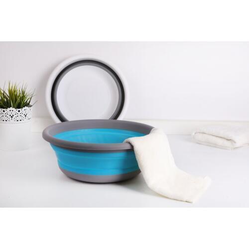 Folding washbasin diameter:32CM Collapsible Portable Basin Pot Camping Fishing Car Washing Basins water Z12