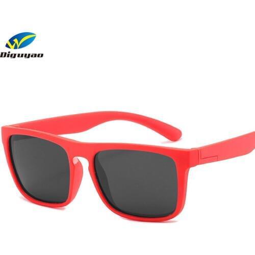 DIGUYAO Brand Children Square Polarized Sunglasses Baby Fashion Goggle Kids boy girls Red Sun glasses UV400 Accessories Eyewear