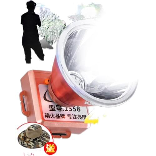 The head-mounted headlight glare charging LED bright xenon long life lamp power flashlight Yediao