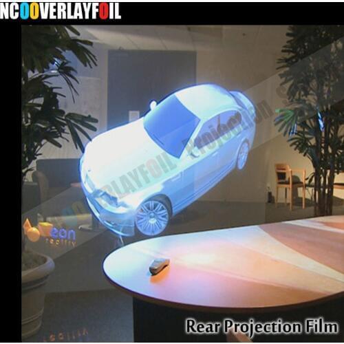 HOT Sale! Rear Projector Film Self Adhesive Holographic 6x1.524 Meter