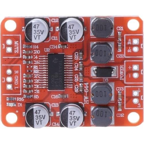 HW-644 TPA3110 Digital Power Amplifier Module 2x15W Dual Channel Stereo DIY Speaker Amplifier Electronics Design PCB DC 12V