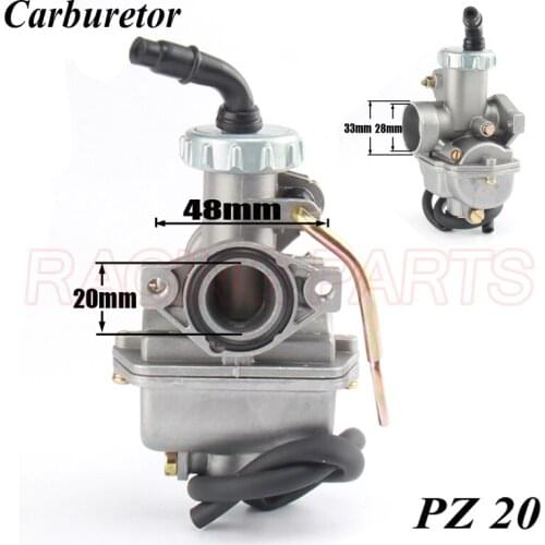 PZ20 20mm Carburetor Manuel Choke For Keihi 110cc KAYO Apollo Bosuer Dirt Pit Bike Monkey Bikes ATV Quad Go Kart