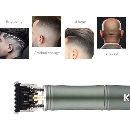 Kemei Precision Trimmer Bald Razor Shaving Machine Low Noise Electric Hair Clipper Barber Shop Special Engraving Tool 32D