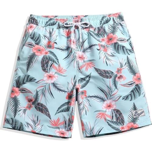 Men Beach Board Short Summer 2018 Style Quick-Drying Outdoors Breathable Boardshorter Bermudas Hombre Masculinos Floral Print