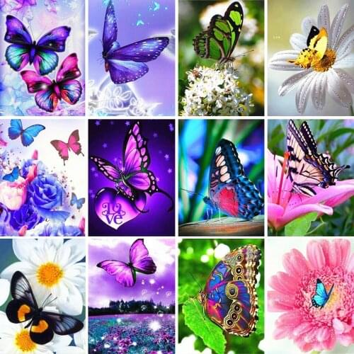 5D Diy Diamond Painting Butterfly Animal Cross Stitch Kit Full Drill Embroidery Mosaic Art Pictures of Rhinestones Home Decor