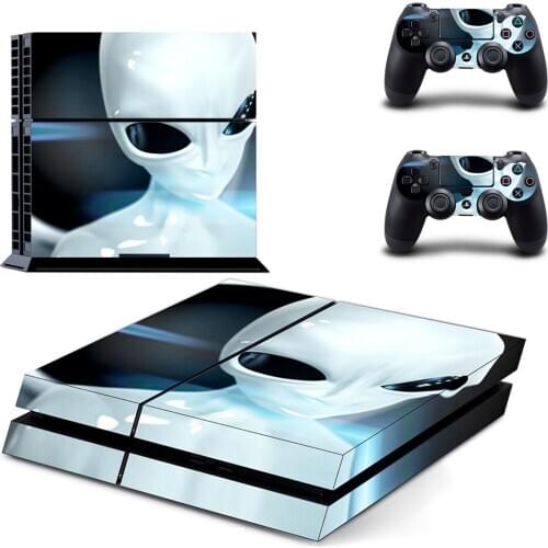 Alien Style PS4 Skin Sticker for Playstation 4 Console & 2 Controllers Decal Vinyl Protective Skins Style 2