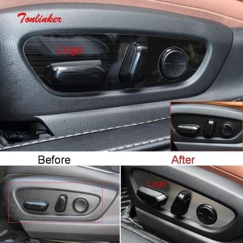 Tonlinker Interior Car Seat adjustment position Cover Stickers for Lexus UX200 260h 2019 Car Styling 2/5 PCS ABS/Metal stickers