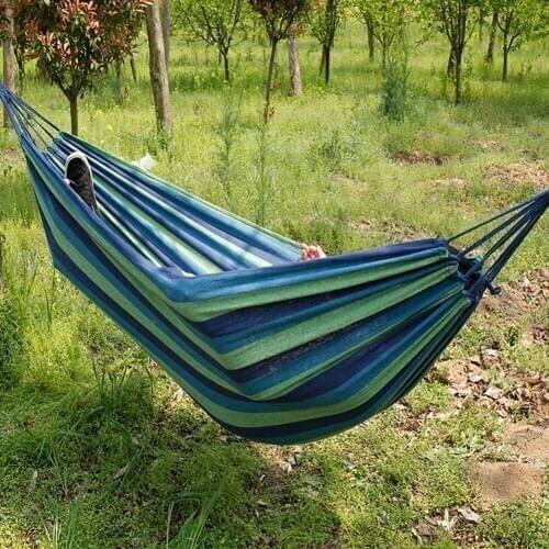 Outdoor Canvas Hammocks Swing Travel Camping Hanging Hammock Swing Lazy Chair Canvas Hammocks outdoor furniture