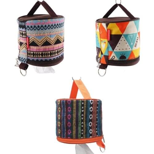 Outdoor Camp National Style Folding Toilet Paper Tissue Case Holder Storage Bag F20 21 Dropshipping