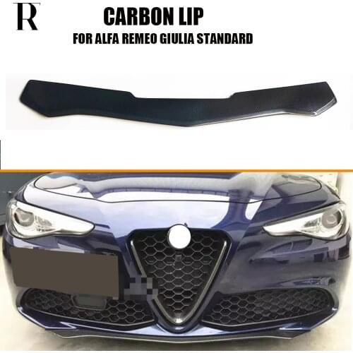 Giulia Carbon Fiber Front Bumper Chin Lip for Alfa Romeo Giulia Standard Bumper 2016 up ( Not fit sports bumper )
