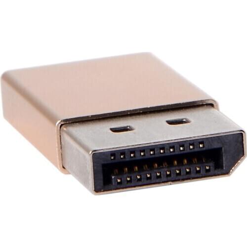 CY DP Virtual Display Adapter Displayport Dummy Plug Headless Ghost Emulator 2560x1600p@60Hz