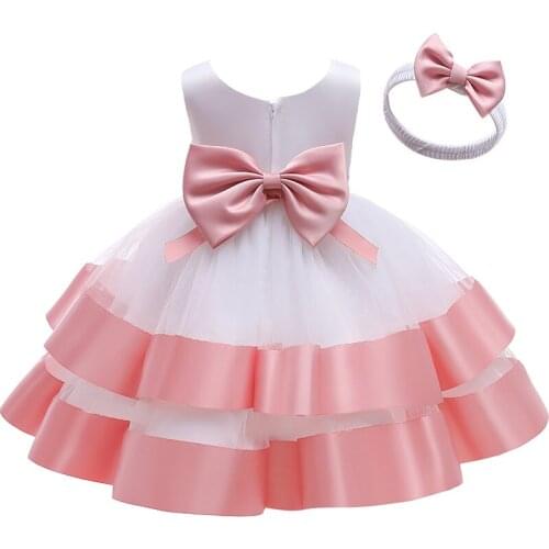 Baby Girl 1st Birthday Party Princess Dresses for Girls Baby Newborn Dress Set Kids Winter Autumn Baptism Christening Clothes