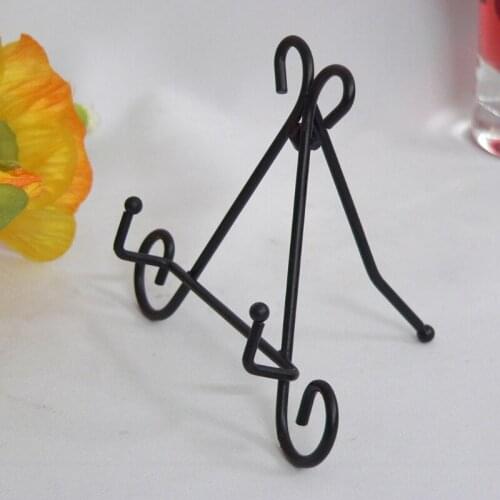 Wrought Iron Art Vertical Plate Shelf Dish Storage Rack European Style Display M68E