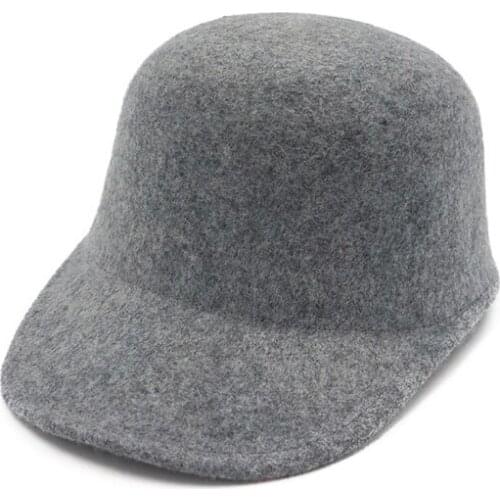 100% Wool Felt Horsemanship Hat for Women Leisure Flat Brim Fedoras Trilby Hat Lady Equestrian Cap Riding Dome Cap GH-319