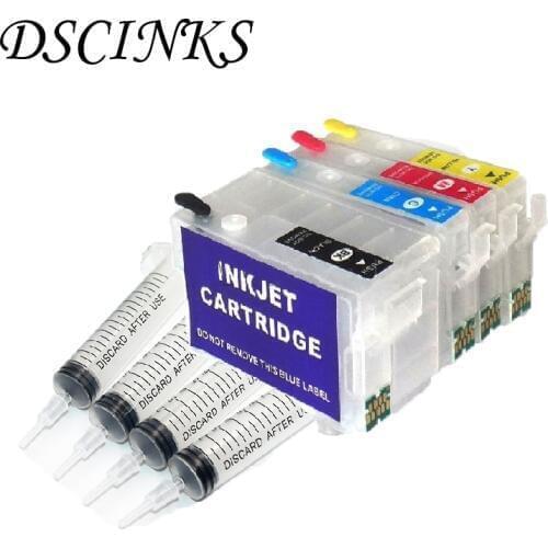 T2711XL refillable ink cartridge with chip for Epson WorkForce WF-3620 WF3640 WF7110 WF7610 WF7620 WF7710 WF7720 WF7210 Printer