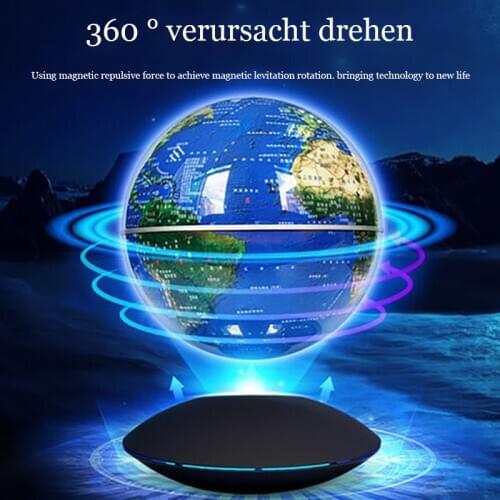 Smart globe 3d magnetic levitation luminescence decoration creative black technology high-end desk lamp luminescence toy Childre