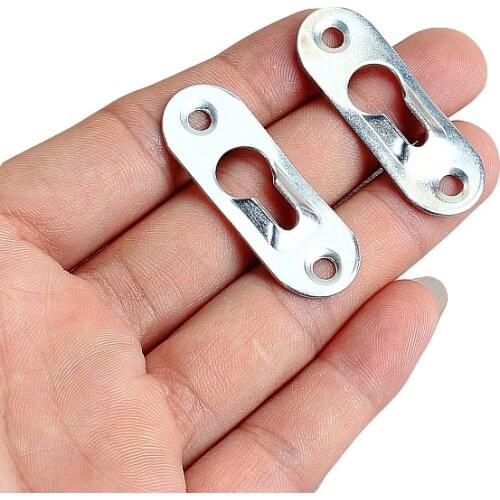 100Pcs Picture Hanger Hooks frame Wall Metal Keyhole Hanging parts Professional home Art Gallery Display Accessories
