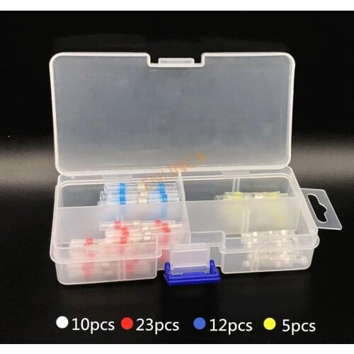 50/100Pcs waterproof seal heat shrink solder wire connector shrinkage Solder Sleeve Heat Shrink Tube kit Wire Splice Connector