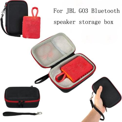 1pc Exquisite Hard Eva Outdoor Travel Case Storage Bag Carrying Box For-jbl Go3 Go 3 Speaker Case Accessories
