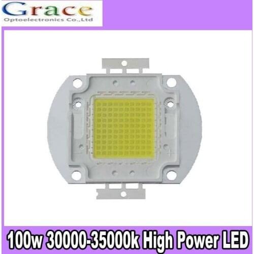 10pcs 100W High Power 30000k LED Light SMD 10000LM 3.0-3.3A 30-36V Cold White for DIY