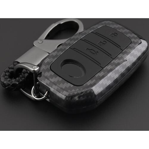 2019 Anti-fall Carbon fiber silicone Car Key Cover Case For Toyota Hilux Fortuner Land Cruiser Camry Coralla Crown RAV4 Highland