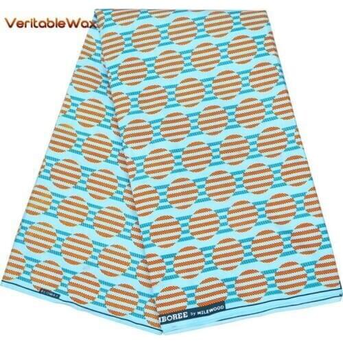 Africa Prints Batik Patchwork Fabric Real Wax African Sewing Material 100% Polyester Good Quality Tissu For Dress Crafts FP6195