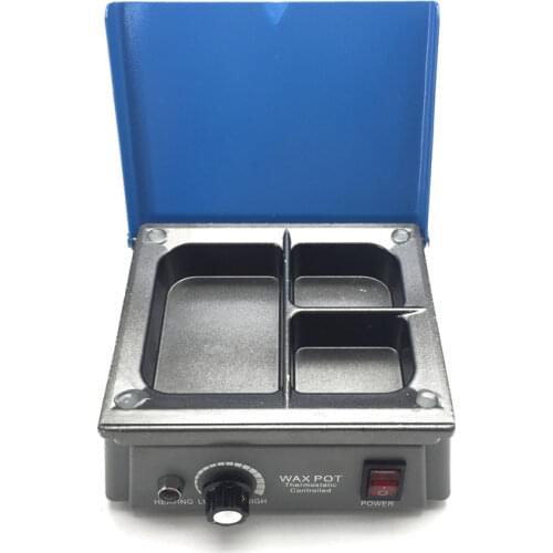 Dental Wax Pot Dental Lab Equipment Wax Heater 3-well Wax Heating Analog Dipping Pot