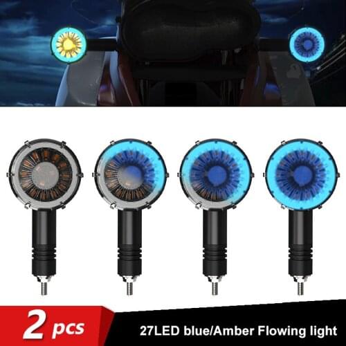 DERI Waterproof LED Motorcycle decorative Turn Signal Daytime Running Lights Lamp For Halley for Honda for Suzuki for Kawasaki