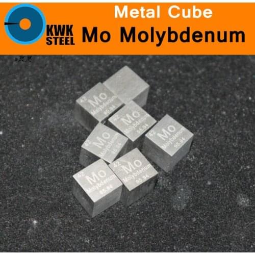 Mo Molybdenum Cube Block Plate Sheet High Pure 99.95% Square Cut Metal Elements for Research Study University