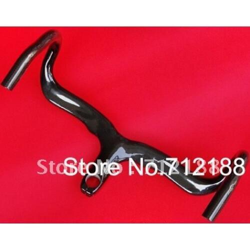 Full Carbon 3K Road Bike Integrated Handlebar 420mm , 440mm Stem 90mm , 100mm , 110mm