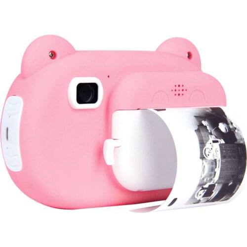 Portable 2.4 Inch Screen Children Instant Print Camera 16GB Digital Camera Photo Selfie 1080P FHD Video Thermal Inkless Printing