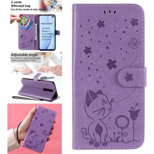 Gray Back Covers For armor Redmi K30 Pro Carcasa PU Leather Wallet Phone Pouch Case sFor Caso Xiaomi coque Note 10 10X 5G K20 4G