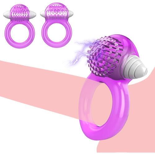 Vibrating Penis Rings For Male Chastity Device Vibrators Cock Ring Delay Ejaculation Sex Toys for Men Clitoris Stimulate SexShop