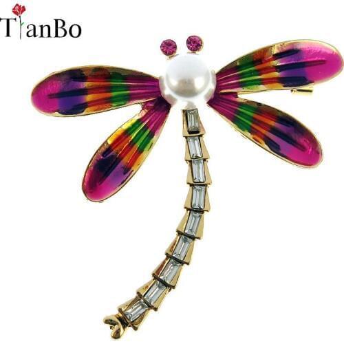 Brooch of dragonfly Pin badges for Females Animal Pins and Brooches for Women Cute Metal badges Clip for scarf